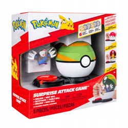 POKEMON GRA SURPRISE ATTACK FIGURKA DRILBUR NEST BALL 6 DYSKÓW BITEWNYCH