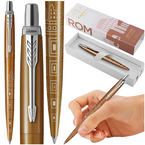 DŁUGOPIS PARKER JOTTER GLOBAL ICONS ROME BRĄZOWY KORPUS NIEBIESKI WKŁAD