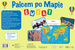 GRA EDUKACYJNA PALCEM PO MAPIE ŚWIAT GEOGRAFICZNA RODZINNA ABINO