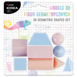 MODELE 3D FIGUR GEOMETRYCZNYCH KIDEA EDUKACYJNE BRYŁY PASTELOWE 8 FIGUR