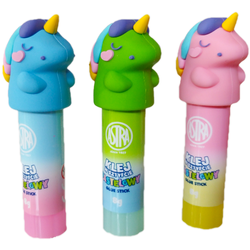 KLEJ W SZTYFCIE ASTRA SZKOLNY 8G WYDAJNY MOCNY Z FIGURKĄ JEDNOROŻEC - 3 szt