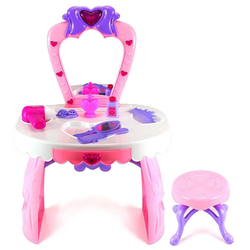 DUŻA TOALETKA Z KRZESEŁKIEM 23EL STOLIK LUSTERKO