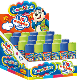 KLEJ BAMBINO W SZTYFCIE 9g MINI ZOO SZKOLNY MOCNY BEZBARWNY