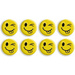 MAGNESY DO TABLIC EMOTKI EMOTIKONY BUŹKI ŻÓŁTE JĘZYCZEK TETIS 20mm 8szt.
