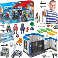 PLAYMOBIL POLICJA UCIECZKA Z WIĘZIENIA FIGURKI AKCESORIA CITY ACTION 161 EL