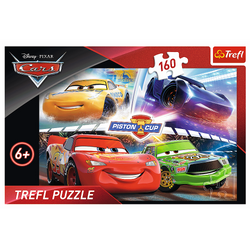 PUZZLE 160 ELEMENTÓW ZWYCIĘSKI WYŚCIG CARS AUTA UKŁADANKA TREFL 15356