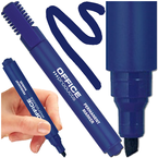 MARKER PERMANENTNY OFFICE PRODUCTS NIEBIESKI PISAK ŚCIĘTY WODOODPORNY