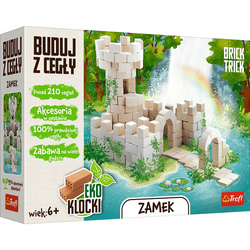 BRICK TRICK! ZAMEK NAD WODOSPADEM KLOCKI BUDUJ Z PRAWDZIWEJ CEGŁY TREFL