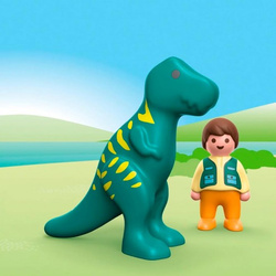 PLAYMOBIL JUNIOR CHŁOPIEC I DINOZAUR FIGURKI KLOCKI DLA NAJMŁODSZYCH 71892