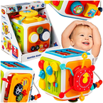 KOSTKA KOSMICZNA ZABAWA INTERAKTYWNA SENSORYCZNA SORTER GRA MELODIE DUMEL