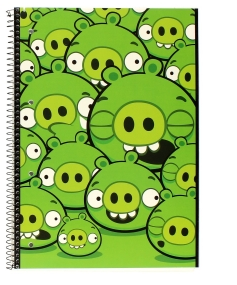 KOŁOZESZYT A4 ANGRY BIRDS 80 KRATKA  - INTERDRUK