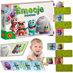 DOMINO GRA EMOCJE EDUKACYJNA PAMIĘCIOWA LOGICZNA OBRAZKOWA ALEXANDER