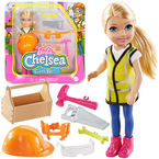 LALKA BARBIE CHELSEA KARIERA PRACOWNIK BUDOWY LALECZKA AKCESORIA MATTEL