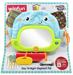 ZAWIESZKA SŁONIK INTERAKTYWNY KOŁYSANKA DZIEŃ I NOC GRZECHOTKA GRYZAK