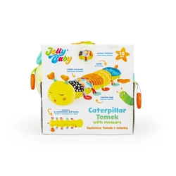 GĄSIENICA TOMEK Z MIARKĄ GRYZAK MATERIAŁOWY SENSORYCZNY SZELEŚCI JOLLY BABY