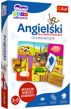 GRA EDUKACYJNA JĘZYK ANGIELSKI DLA PRZEDSZKOLAKA TREFL PUZZLE
