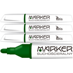 MARKER SUCHOŚCIERALNY DO BIAŁYCH TABLIC 3mm ZIELONY STOŻKOWy TETIS - 3 szt.