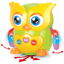 ZABAWKA INTERAKTYWNA MĄDRA SOWA EDUKACYJNA OPOWIADA WIERSZYKI BAJKI PL