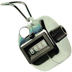 LICZNIK MECHANICZNY KLIKER RĘCZNY STOPER DO ZLICZANIA Q-CONNECT SREBRNY