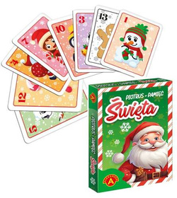 KARTY PIOTRUŚ MEMO PAMIĘĆ BOŻE NARODZENIE MIKOŁAJ ŚWIĘTA 25 KART ALEKSANDER