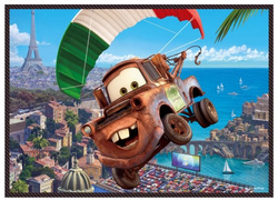 PUZZLE 4W1 WYRUSZAMY W PODRÓŻ AUTA CARS - TREFL