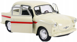 TRABANT P50/P60 KREMOWY METALOWY SAMOCHODZIK MODEL Z EPOKI PRL WELLY 1:34 