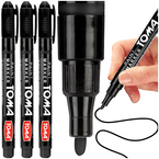 MARKER OLEJOWY TOMA DO METALU SZKŁA WODOODPORNY CZARNY 1,5mm TO-441 - 3szt.