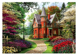 PUZZLE 1000 ELEMENTÓW WIKTORIAŃSKI DOM REZYDENCJA UKŁADANKA 10355 TREFL