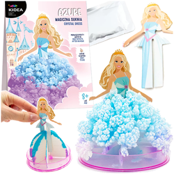 MAGICZNA SUKNIA Z KRYSZTAŁKÓW KSIĘŻNICZKI AZURE KREATYWNY EKSPERYMENT KIDEA