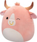 SQUISHMALLOWS MIĘKKA MASKOTKA PLUSZAK BRZOSKWINIONY BYK BRAHMA HOWLAND 40cm