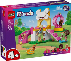 LEGO FRIENDS PLAC ZABAW DLA SZCZENIACZKÓW PIESKI SARA KLOCKI FIGURKI 42665