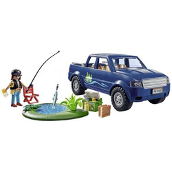 PLAYMOBIL WYPRAWA WĘDKARSKA NA RYBY ŁOWIENIE SAMOCHÓD PICKUP FIGURKI FAMILY