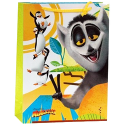 TORBA PREZENTOWA TOREBKA PINGWINY Z MADAGASKARU DREAMWORKS 45x31x10 cm