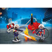 PLAYMOBIL STRAŻ POŻARNA STRAŻACY Z GAŚNICĄ CITY AKCJA RATUNKOWA POMPA WODNA