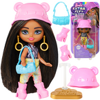 BARBIE LALKA MODOWA STYLOWA EXTRA FLY MIINIS W KAPELUSZU AKCESORIA MATTEL