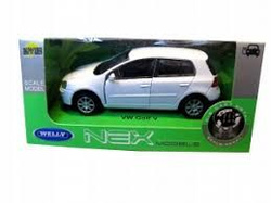 SAMOCHÓD METALOWY AUTO WELLY 1:34 VW GOLF V BIAŁY