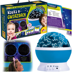 MAŁY GENIUSZ NAUKA O GWIAZDACH KOSMOS PROJEKTOR PLANETARIUM LISCIANI
