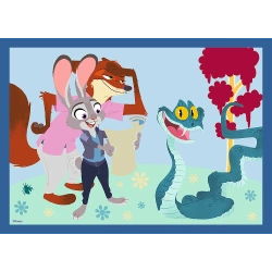 PUZZLE 4w1 ZOOTOPIA PEŁNA PRZYGÓW ZWIERZOGRÓD 2 207 ELEMENTÓW 34677 TREFL