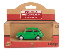 SAMOCHÓD FIAT 126p MALUCH KOLEKCJA PRL MODEL METALOWY 1:43 ZIELONY