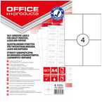 ETYKIETY SAMOPRZYLEPNE OFFICE PRODUCTS 105x148mm BIAŁE 100 ARKUSZY