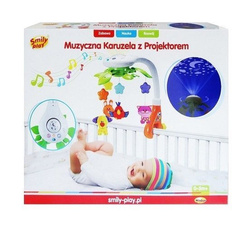 MUZYCZNA KARUZELA Z PROJEKTOREM DO ŁÓŻECZKA SMILY