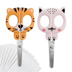 NOŻYCZKI SZKOLNE DZIECIĘCE BEZPIECZNE 13 cm BB FRIENDS INTERDRUK - 2 szt.