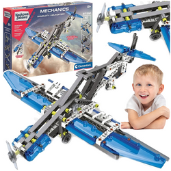 KLOCKI KONSTRUKCYJNE SAMOLOTY I HELIKOPTERY 10 MODELI 200 EL. CLEMENTONI