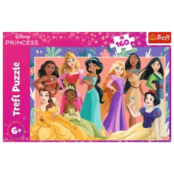 PUZZLE 160 ELEMENTÓW PRAWDZIWE KSIĘŻNICZKI DISNEY UKŁADANKA TREFL 15427