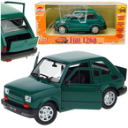 AUTO SAMOCHÓD FIAT 126P MALUCH METALOWY KOLEKCJONERSKI WELLY 1:21 ZIELONY