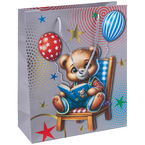 TOREBKA PREZENTOWA PAPIEROWA LAMINOWANA DZIECIĘCA 25x30x10cm DONAU MIŚ