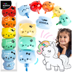 ZAKREŚLACZE FLAMASTRY MAZAKI SZKOLNE Z FIGURKĄ KOTKI WIEŻA 5 kolorów KIDEA