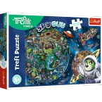 PUZZLE TREFLIKI W KOSMOSIE 100 EL. UKŁADANKA DLA DZIECI TREFL 16496