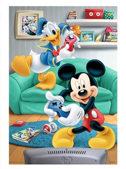 PUZZLE KACZOR DONALD I MYSZKA MIKI 100 EL - TREFL