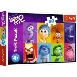 PUZZLE 60 ELEMENTÓW W GŁOWIE SIĘ NIE MIEŚCI POZNAJ SWOJE EMOCJE TREFL 17397